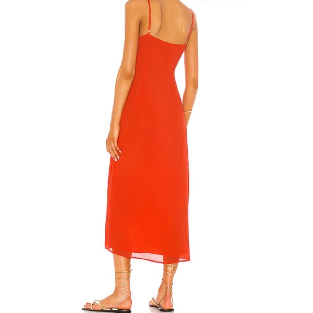 Shaycation X REVOLVE Grace Midi Dress in Blood Orange - Picture 3 of 8